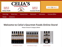 Tablet Screenshot of mamacelia.com